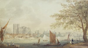 ランベスウォークから、1792年（紙に水彩）